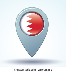 Flag of Bahrain, vector illustration