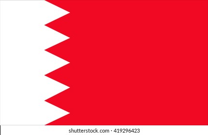 Flag of Bahrain vector image