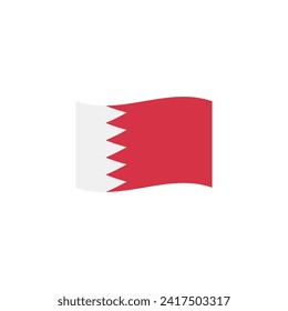 Flag of Bahrain vector symbol