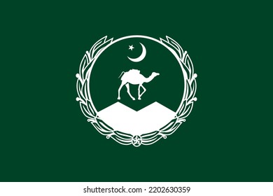 Flag Balochistan (Islamic Republic Of Pakistan) Vector, 