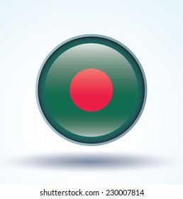 Flag of Banglades, vector illustration