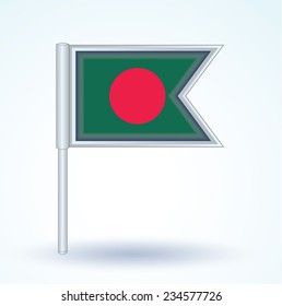 Flag of Banglades, vector illustration