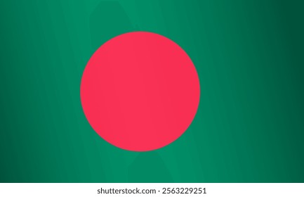 Flag of Bangladesh. National flag. Vector design element. Red circle on green