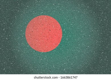 flag of bangladesh in retro background