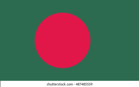 Flag of Bangladesh vector. Accurate dimensions, element proportions and colors