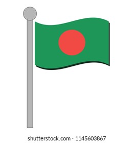 flag of Bangladesh vector icon