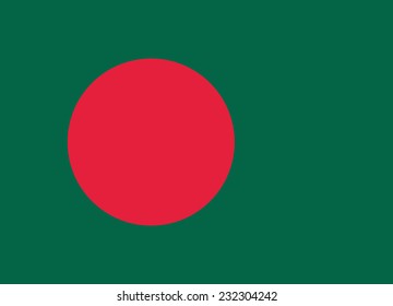 Flag of Bangladesh vector illustration