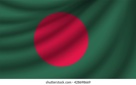 Flag of Bangladesh, vector illustration