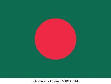 Flag of Bangladesh vector illustration