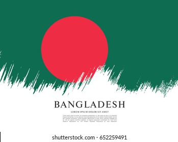Flag of Bangladesh, vector illustration 