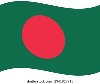 Flag of Bangladesh. Bangladesh flag wave