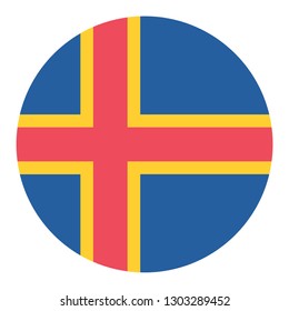 Flag, Banner, Emblem, Patch: Åland Islands