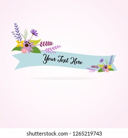 flag banner flowers 