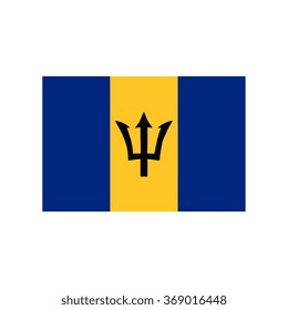 A flag of Barbados