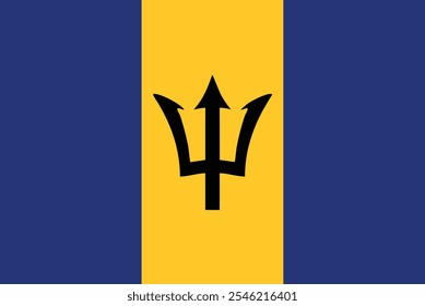 The flag of Barbados was designed by Grantley W. Prescod and was officially adopted to represent Barbados at midnight on 30 November 1966, the day the country gained independence