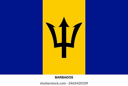 Bandera de BARBADOS , Bandera nacional de BARBADOS
