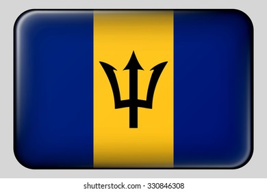 Flag of Barbados. Vector.