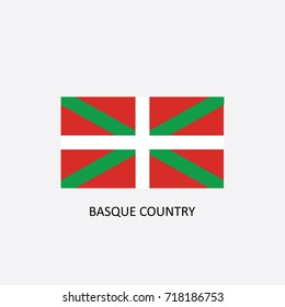 Flag of Basque Country Vector Illustration