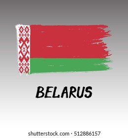 Flag Of Belarus - Grunge