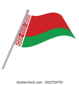 Flag of belarus. belarus Icon vector illustration,National flag for country of belarus isolated, banner vector illustration. Vector illustration eps10.