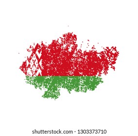 Flag Belarus of the old state