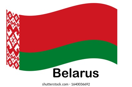 Flag of Belarus. Original and simple Belarus flag isolated in official colors and Proportion Correctly.