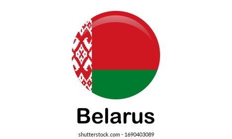 Flag of Belarus. Original and simple Belarus flag isolated in official colors and Proportion Correctly.