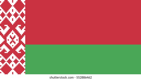 Flag of Belarus , Vector Illustration