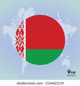 flag - Belarus. Vector illustration eps 10.