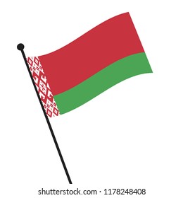 Flag of Belarus,Belarus Flag Icon vector illustration
