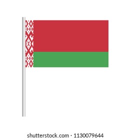 Flag of Belarus.Belarus  Icon vector illustration,National flag for country of Belarus isolated, banner vector illustration. Vector illustration eps10.