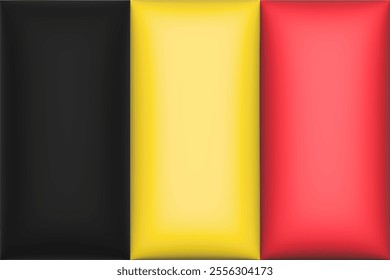 Flag of Belgium. Belgian national symbol in official colors. Template icon. Abstract vector background.