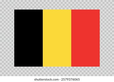 Flag of Belgium. Belgian national symbol in official colors. Template icon. Abstract vector background.