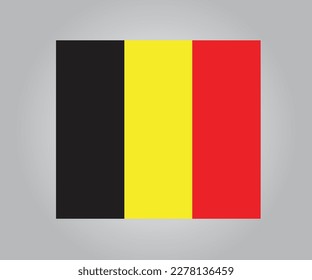Die Flagge Belgiens besteht aus drei vertikalen Streifen aus Schwarz, Gelb und Rot, wobei der gelbe Streifen der breiteste ist.