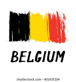 Flag Of Belgium - Grunge