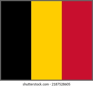 A flag of Belgium icon or logo