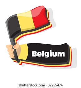 Flag of belgium icon, vector flags of europe series.