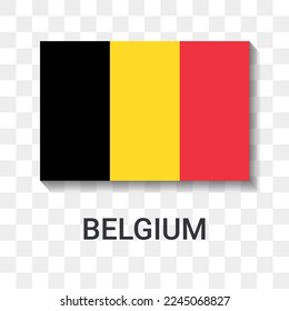 Flagge Belgiens Symbol Vektorgrafik
