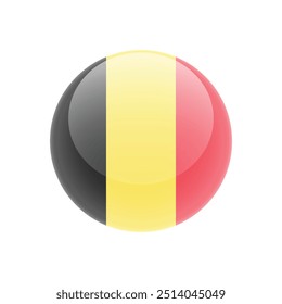 Flag of Belgium isolated. Icon vector.