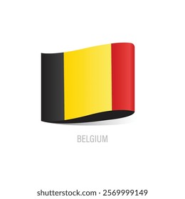 Flag Of Belgium Vector Design.