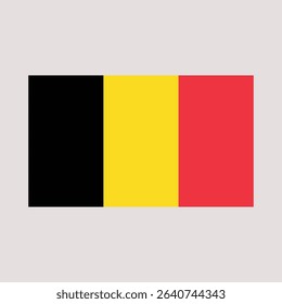 Flag of Belgium Vector Design