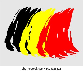 Flag of Belgium Vector. Illustration vector belgium
