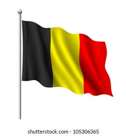 Flag of Belgium, Vector illustration