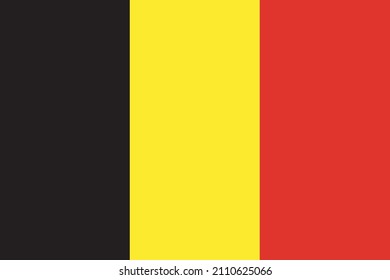 Bandera de Bélgica. Ilustración del vector