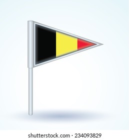 Flag of Belgium, vector illustration