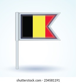 Flag of Belgium, vector illustration