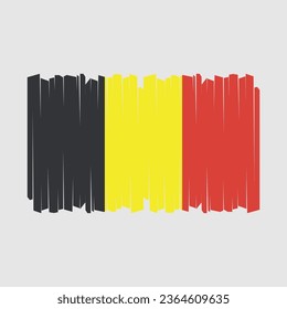 Flag of Belgium Vector Illustration