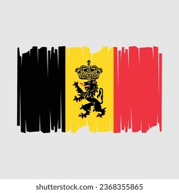 Flagge Belgiens Vektorgrafik