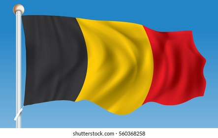 Flag of Belgium - vector illustration