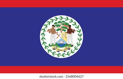 Flag of Belize logo icon